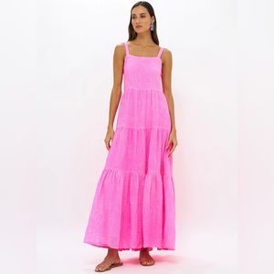 BNWT Oliphant Strappy Maxi in Delray Pink - Size Small